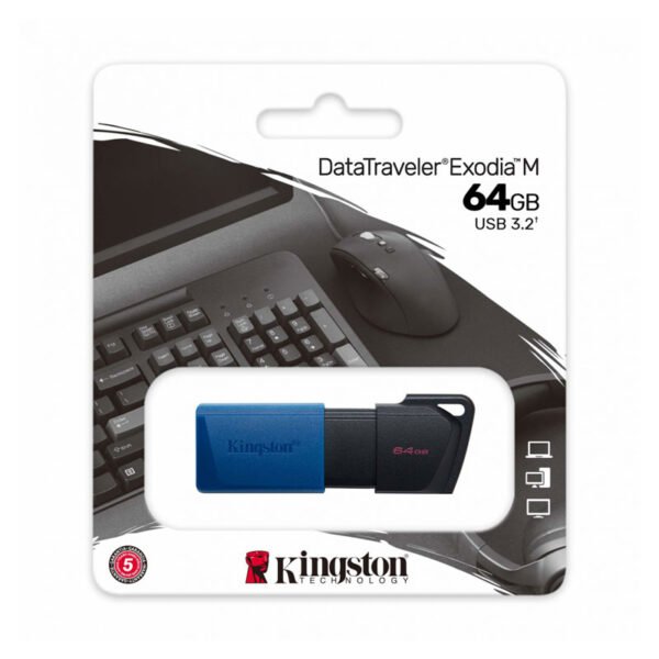 DataTraveler Exodia M 64GB Negro/Azul - Image 3