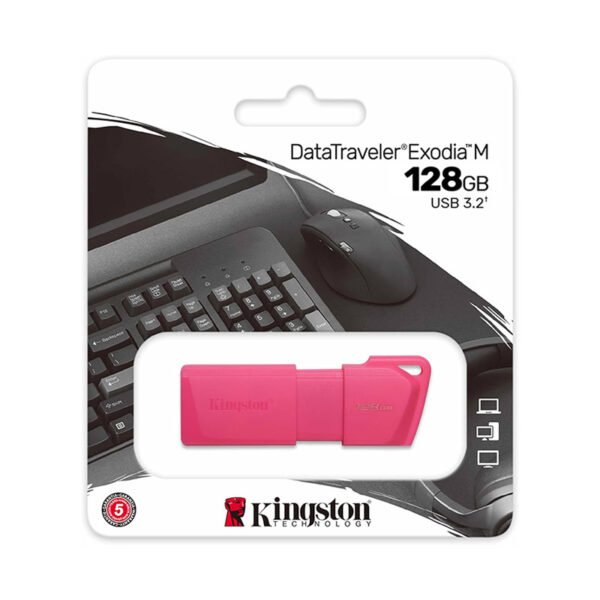 DataTraveler Exodia M 128GB Rosa Neon - Image 3