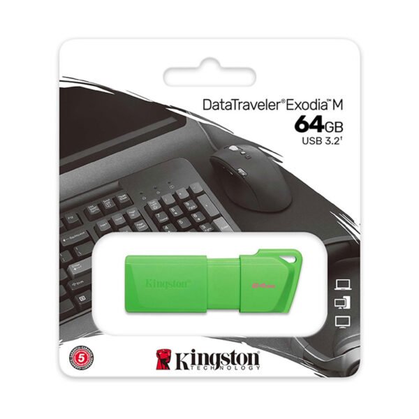 DataTraveler Exodia M 64GB Verde Neon - Image 3