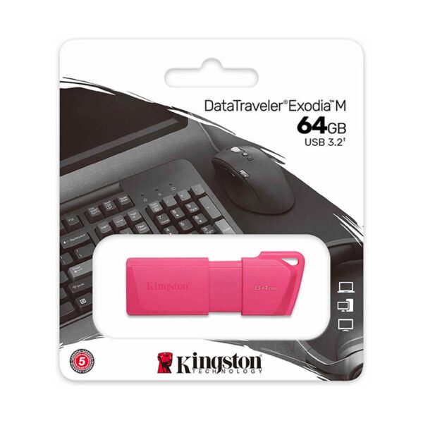 DataTraveler Exodia M 64GB Rosa Neon - Image 3