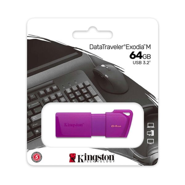 DataTraveler Exodia M 64GB Morado Neon - Image 3