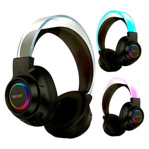 Audífonos inhalámbricos RGB con cancelación de ruido